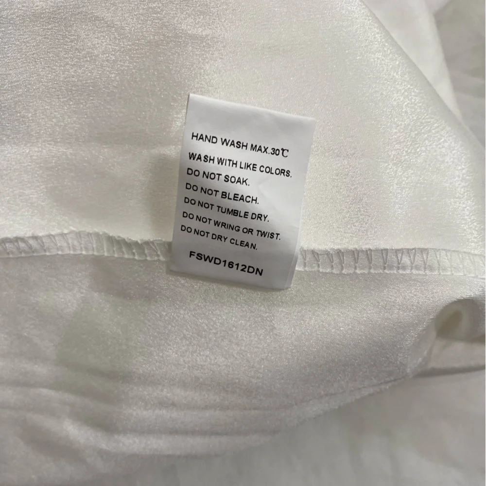 NWT Elegant Boho White Strapless Wedding Prom‎ Gown Flowy Layered Tulle Size S - Picture 13 of 14